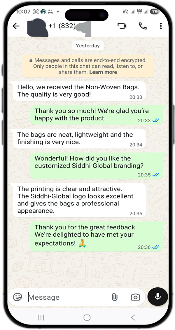 Customer feedback