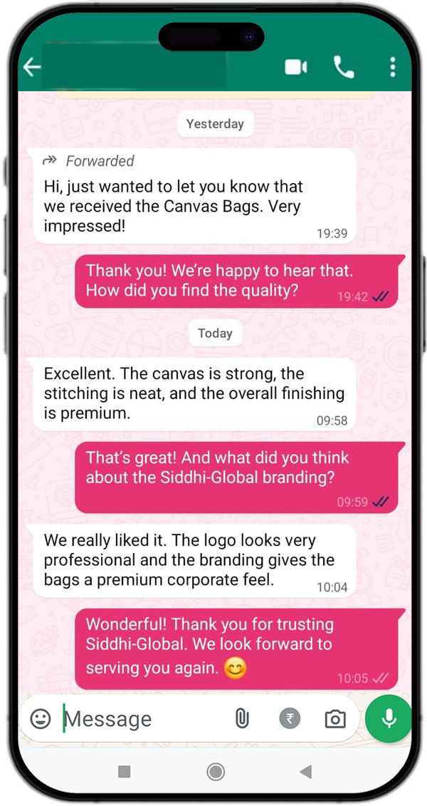 Customer feedback